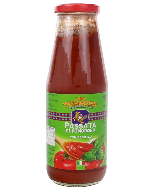 Luigi Tomadini Tomato Passata with Basil, 690 g