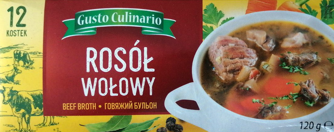 Gusto Culinario Beef Bouillon Cubes, 12 pcs, 120 g