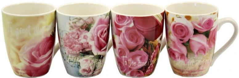 Interos A-40 Porcelain Cup, Assorted Designs, 330 mL
