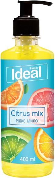 Family Ideal Citrus Mix Liquid Hand Soap with Pump, 400 mL