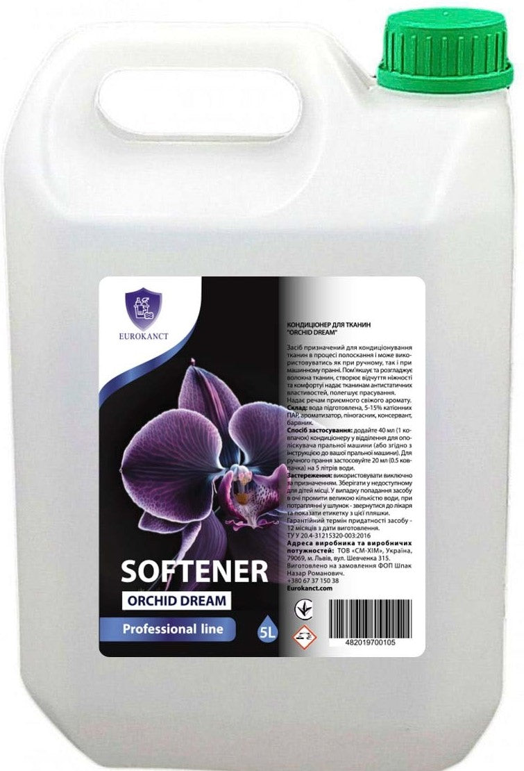 Eurokanct Orchid Dream Fabric Softener, 5 L