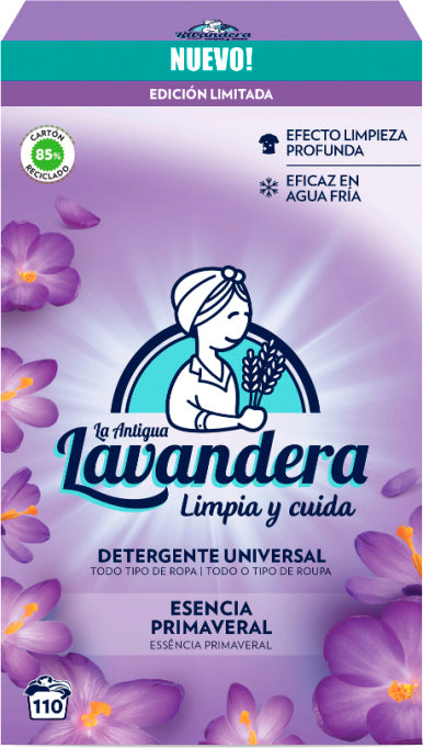 La Antigua Lavandera Spring Freshness Laundry Detergent Powder, 110 Loads, 5.5 kg
