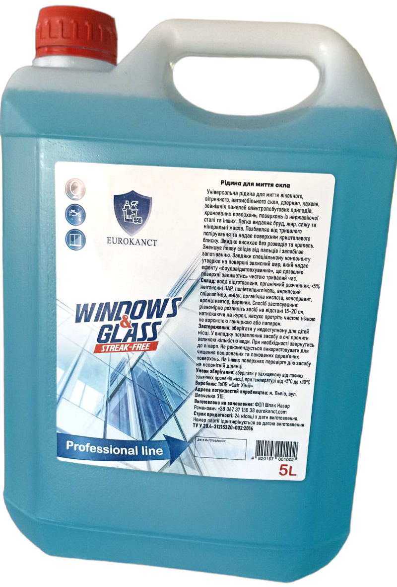 Eurokanct Glass Cleaner Canister, 5 L - Image 2