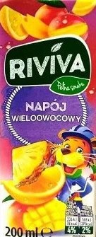 Riviva Multifruit Kids Juice Pouch, 200 mL