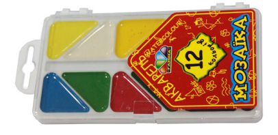 Gamma Mosaic 312054 Watercolor Paint Set, 12 Colors - Image 2