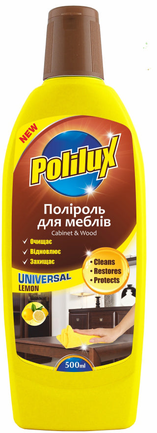 Polilux Lemon Furniture Polish, 500 mL