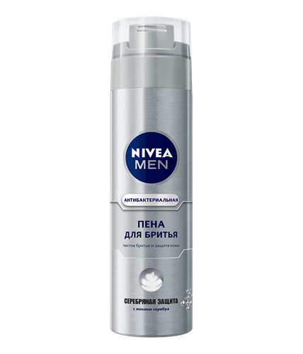 Nivea Silver Protect Shaving Foam, 200 mL
