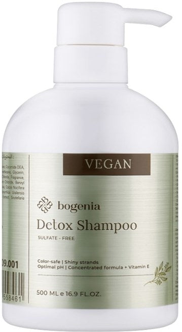 Bogenia Vegan Detox Sulfate-Free Shampoo, 500 mL