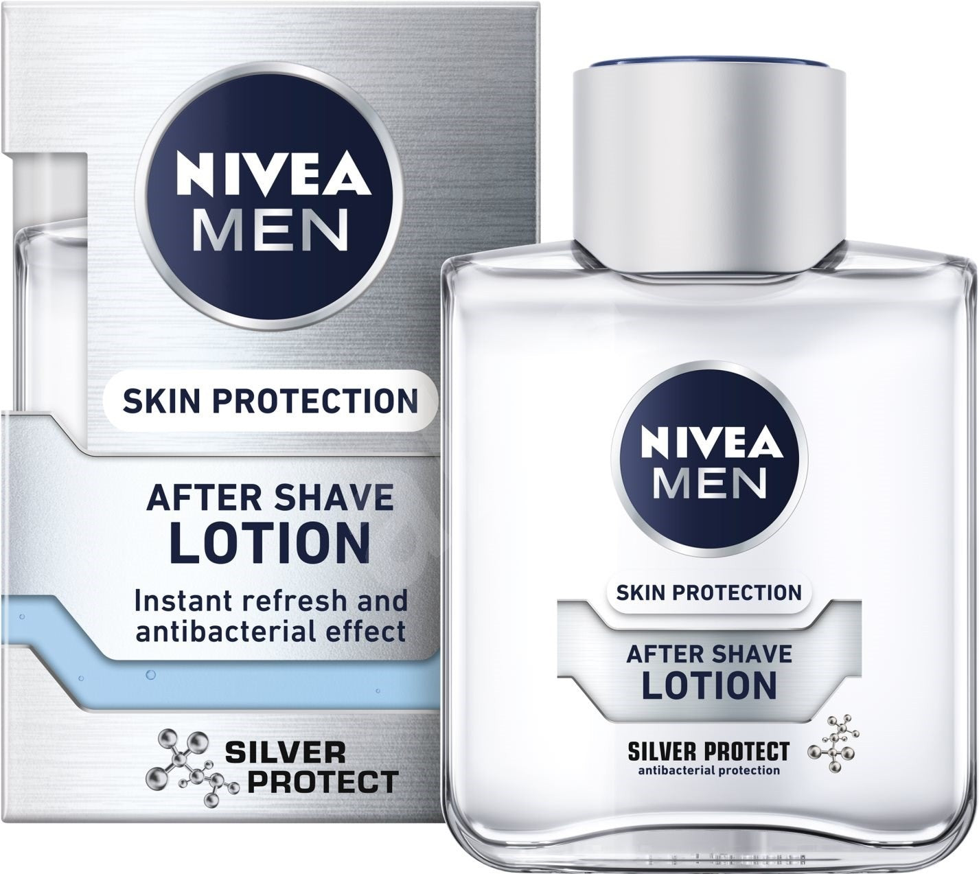 Nivea Silver Protect Aftershave Lotion, 100 mL