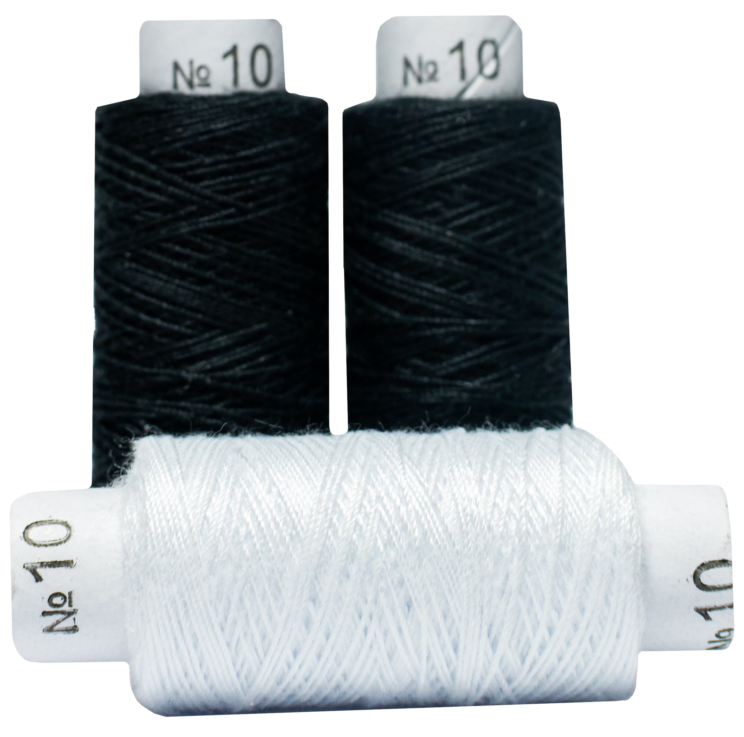 No. 10 White/Black Sewing Thread (Price per 1 pc)