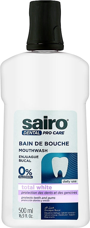 Sairo Total White Mouthwash, 500 mL