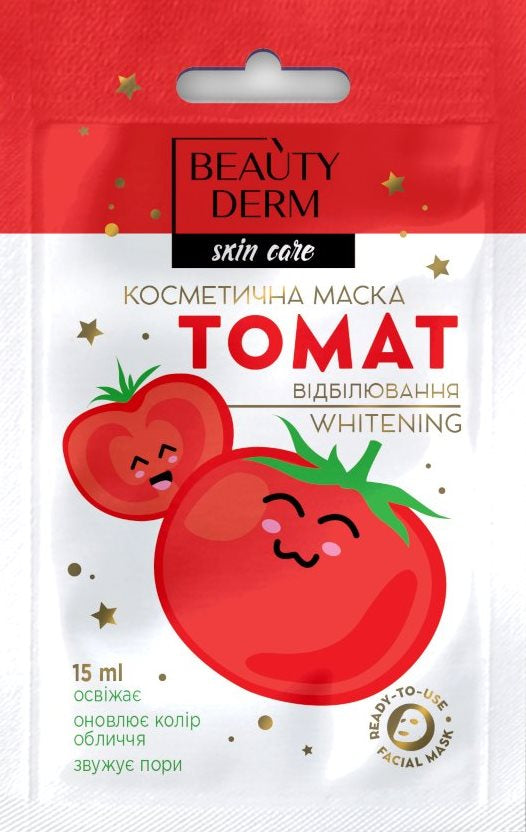Beautyderm Tomato Brightening Cosmetic Mask, 15 mL