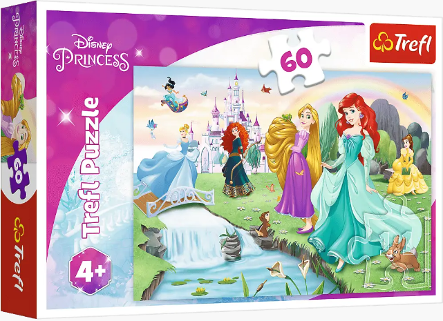 Trefl 17361 Disney Princess Guess the Princess Puzzle, 60 Pieces