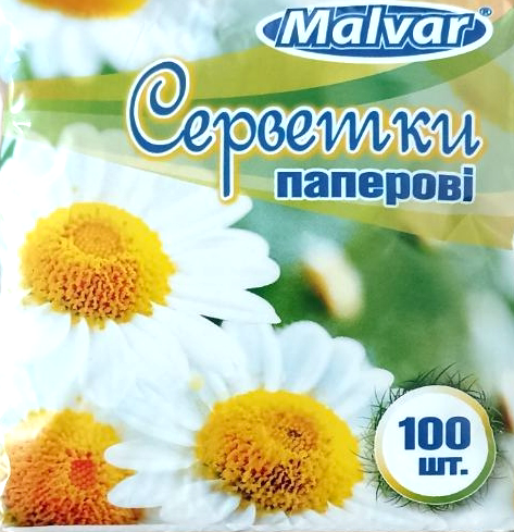 Malvar White Table Napkins, 100 pcs