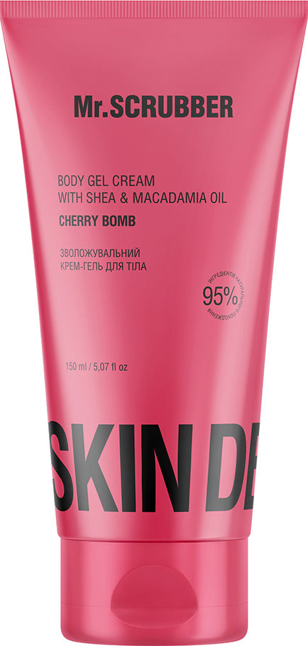 Mr.Scrubber Cherry Bomb Moisturizing Body Cream Gel, 150 mL
