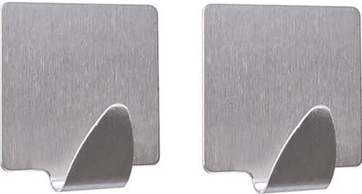 Feniks Square Metal Self-Adhesive Hook Set, 2 pcs