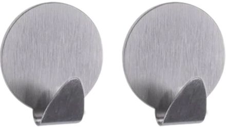 Feniks Round Metal Self-Adhesive Hook Set, 2 pcs