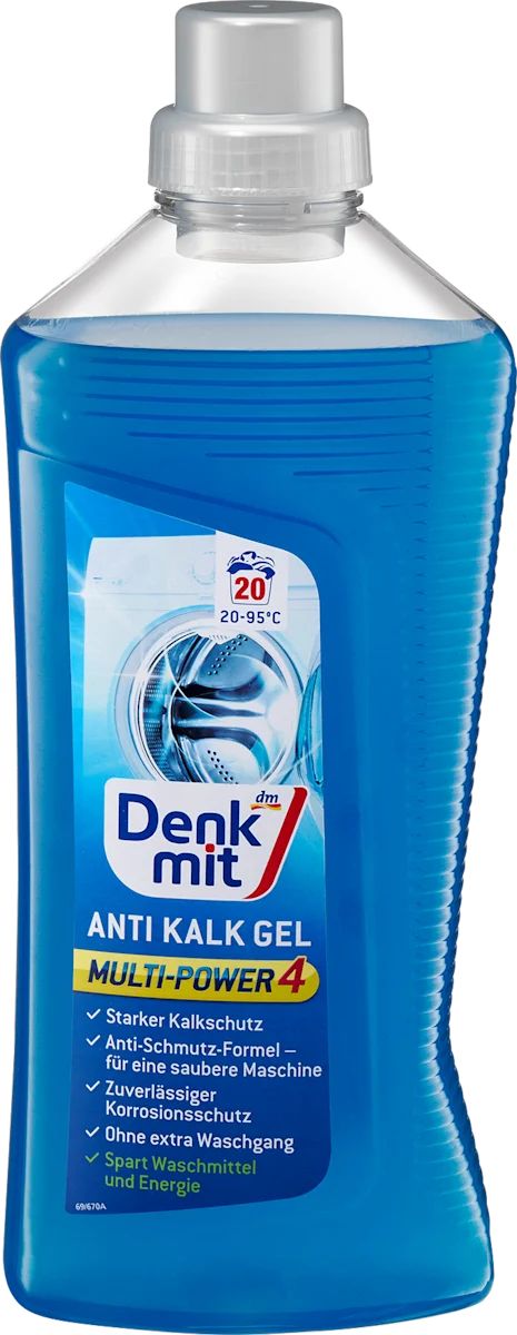 Denkmit Multi-Power 4 Washing Machine Descaler, 20 Loads, 1 L