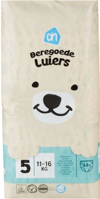Albert Heijn Beregoede Baby Diapers Size 5, 11-16 kg, 44 pcs