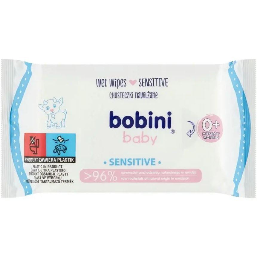 Bobini Sensitive Baby Wet Wipes, 60 pcs