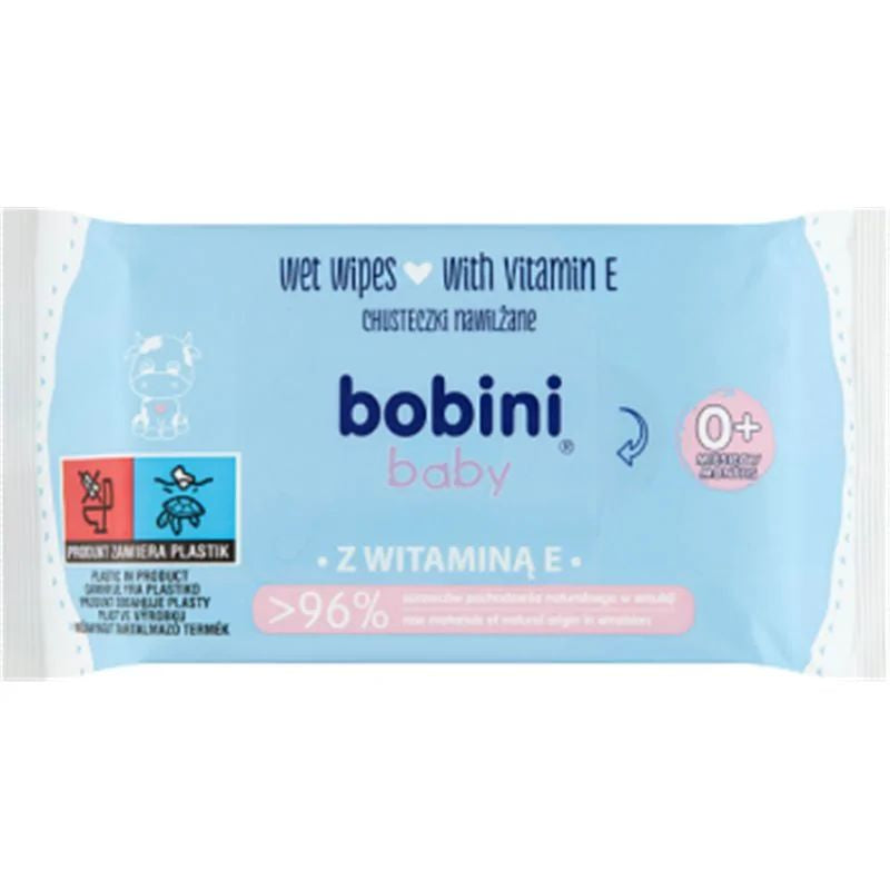 Bobini Vitamin E Baby Wet Wipes, 60 pcs
