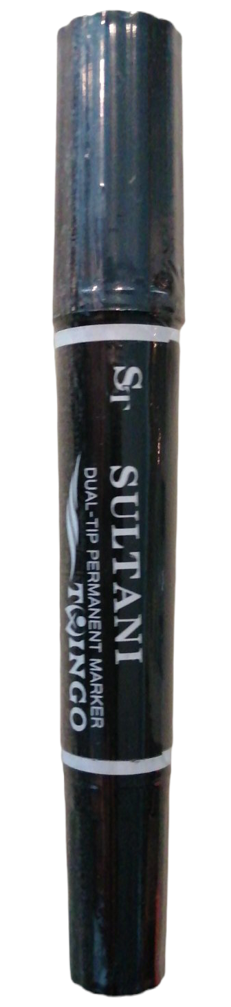 Sultani ST-422 Black Double-Ended Permanent Marker