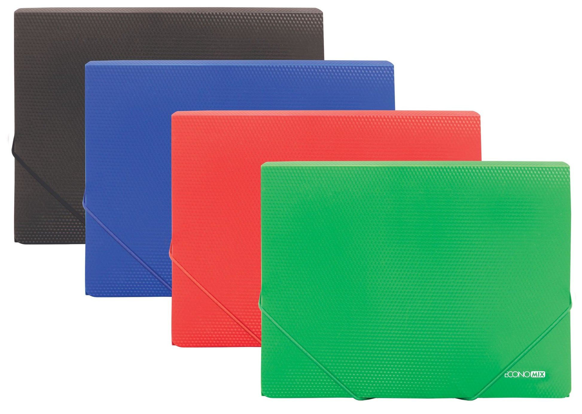 Economix A4 Plastic Folder with Elastic Bands