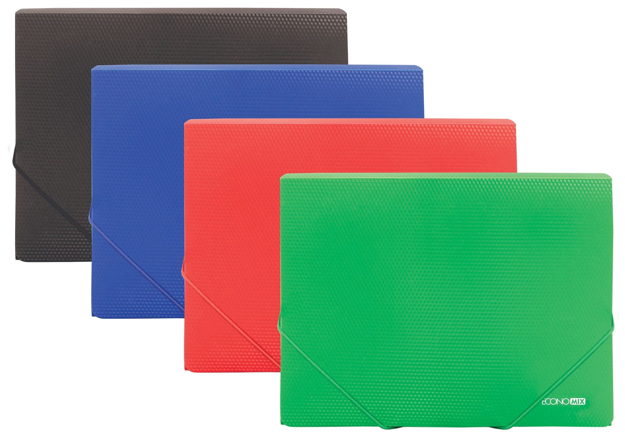 Economix A4 Plastic Folder with Elastic Bands