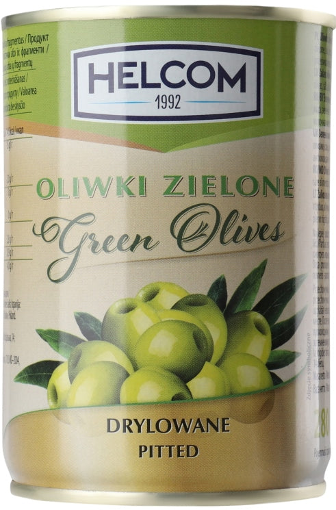 Helcom Pitted Green Olives in Can, 280 g