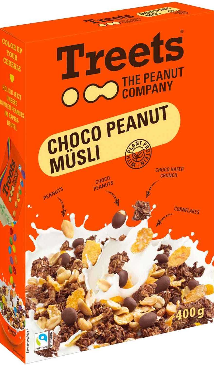 Treets Chocolate Peanut Muesli, 400 g