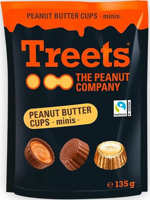Treets Milk Chocolate & Peanut Butter Candy, 135 g