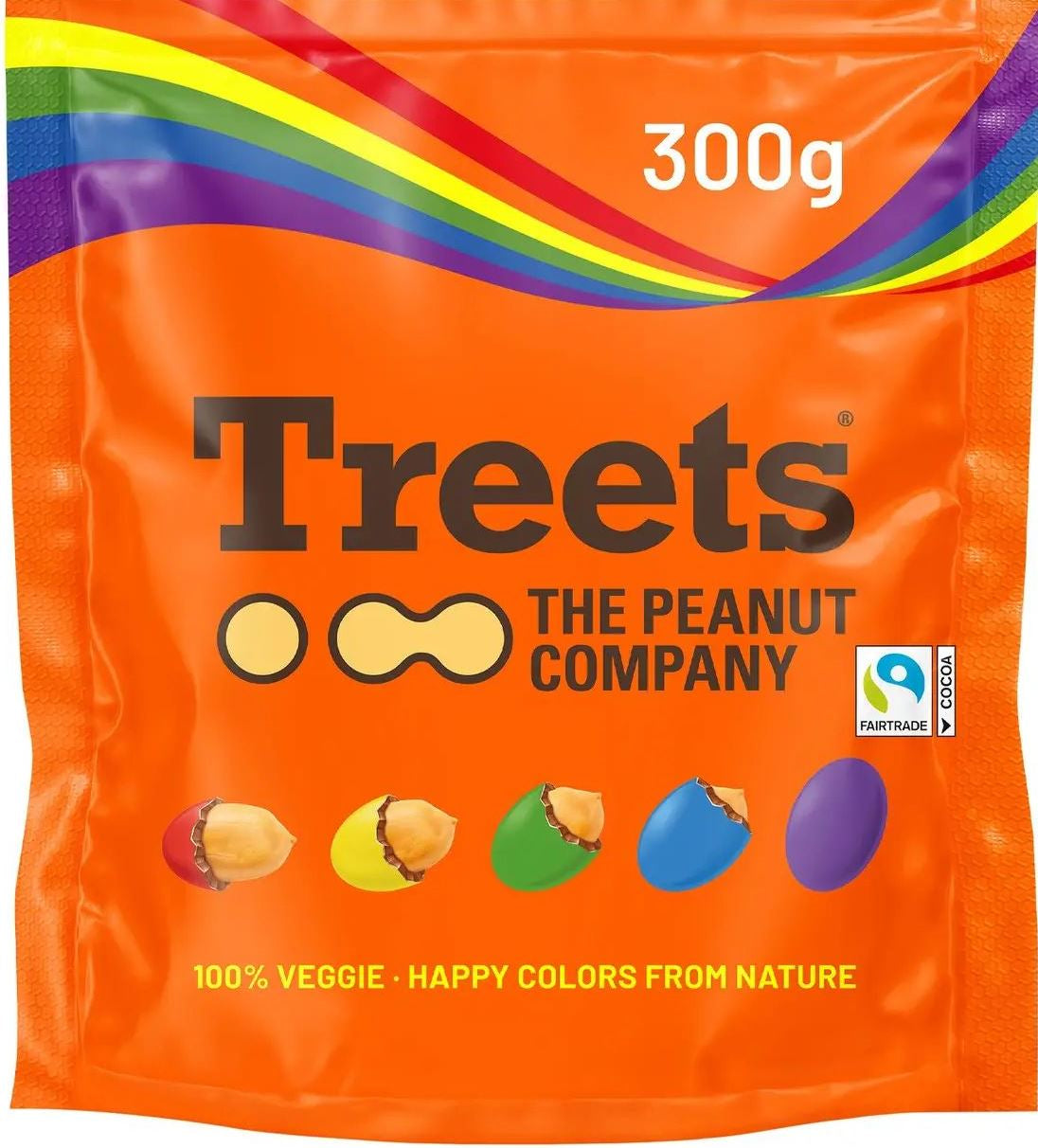 Treets Peanuts in Milk Chocolate & Colorful Coating, 300 g - Image 2