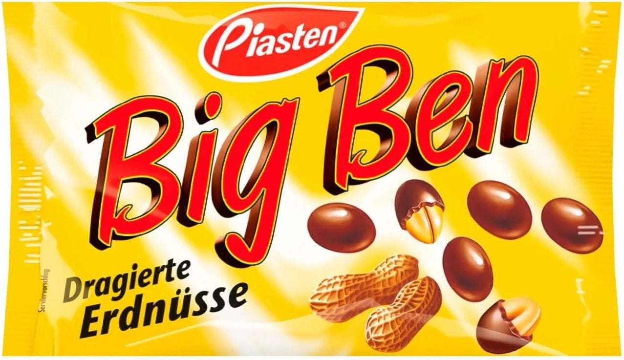 Piasten Big Ben Peanuts in Chocolate Dragees, 250 g