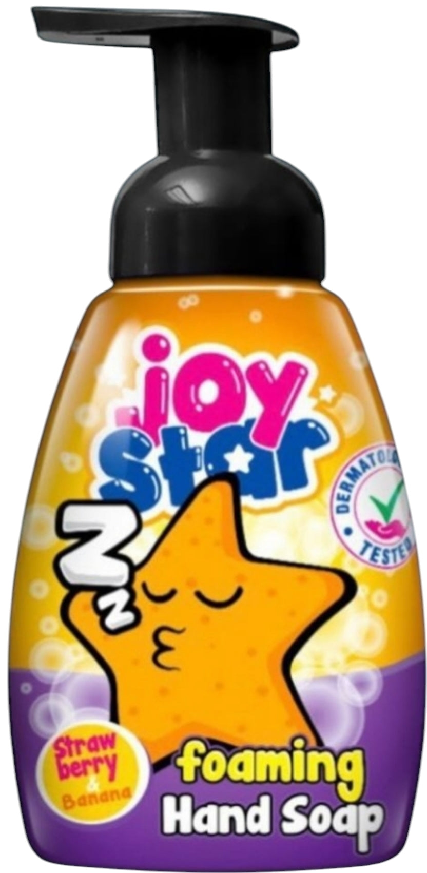 Joystar Strawberry & Banana Kids' Foaming Liquid Hand Soap with Pump, 300 mL