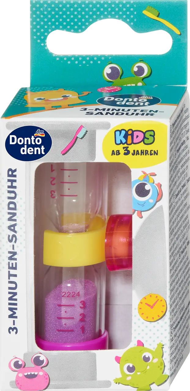 Dontodent Kids' 3-Minute Toothbrushing Timer Hourglass