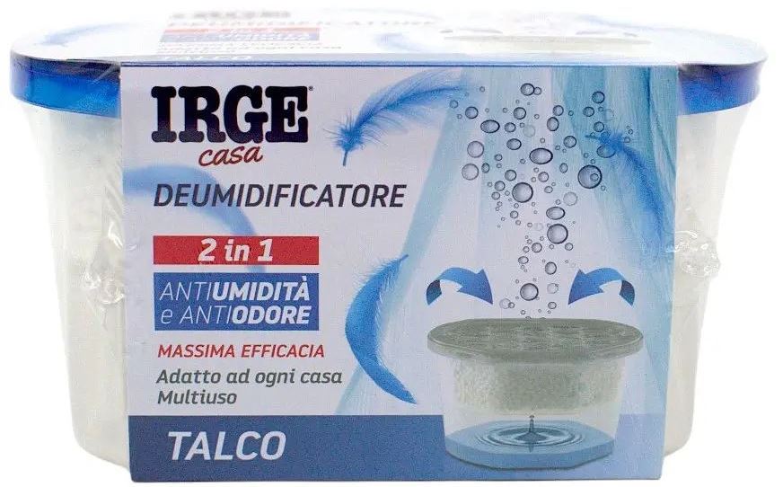 Irge 2-in-1 Talc Odor & Moisture Absorber, 400 mL