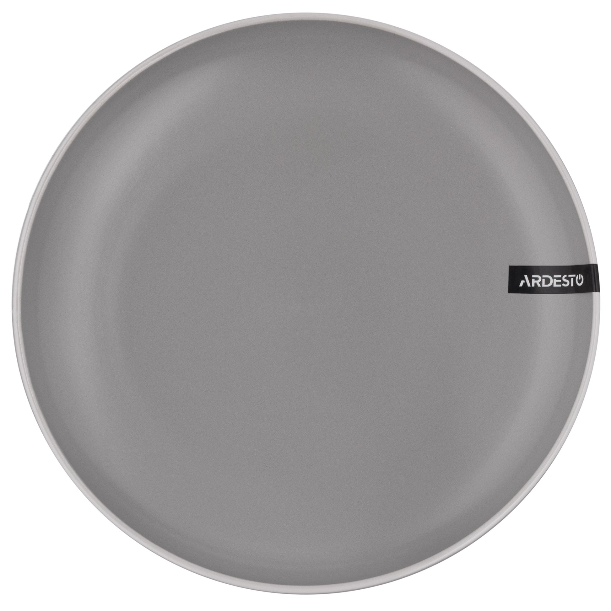 Ardesto Cremona Dusty Grey AR2919GRC Ceramic Dessert Plate, 19 cm