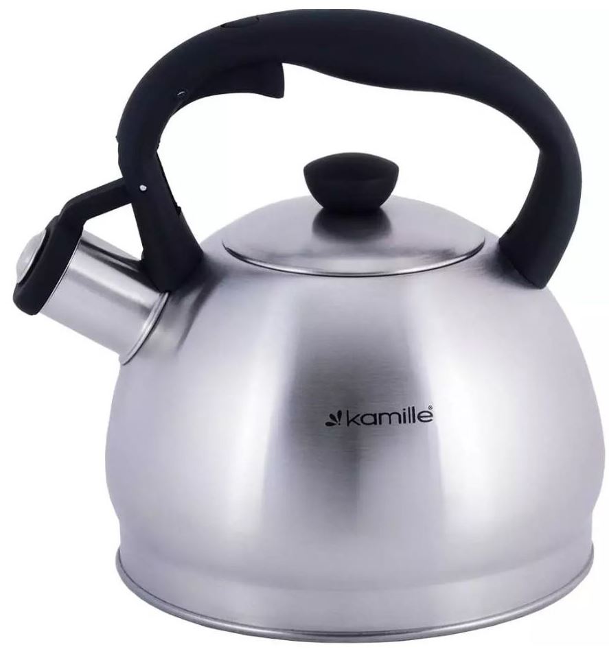 Kamille KM0693BL Stainless Steel Whistling Kettle, 2 L