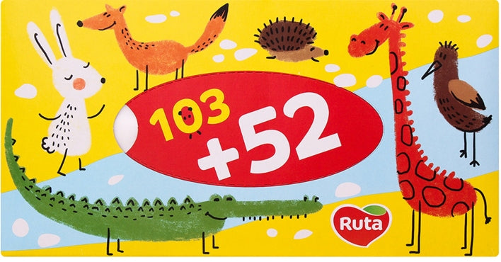 Ruta Kids Cosmetic Tissues Box, 103 + 52 sheets - Image 4