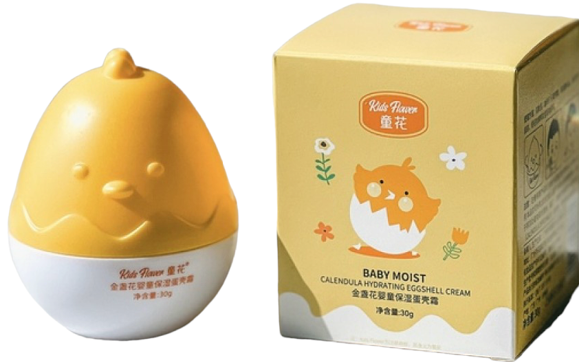 Kids Flower Calendula Egg-Shaped Moisturizing Kids' Cream, 30 g