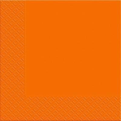 Margo Orange 3-Ply Table Napkins, 33 x 33 cm, 18 pcs