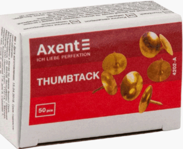 Axent 4202-A Copper Push Pins, 50 pcs