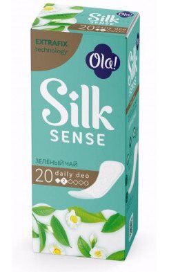 Ola! Silk Sense Daily Deo Green Tea Panty Liners, 20 pcs - Image 2