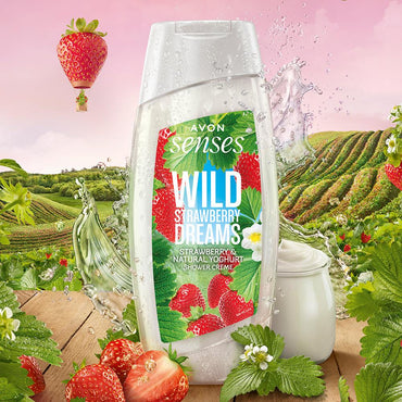 Avon Senses Strawberry Dreams Shower Gel, 500 mL - Image 2