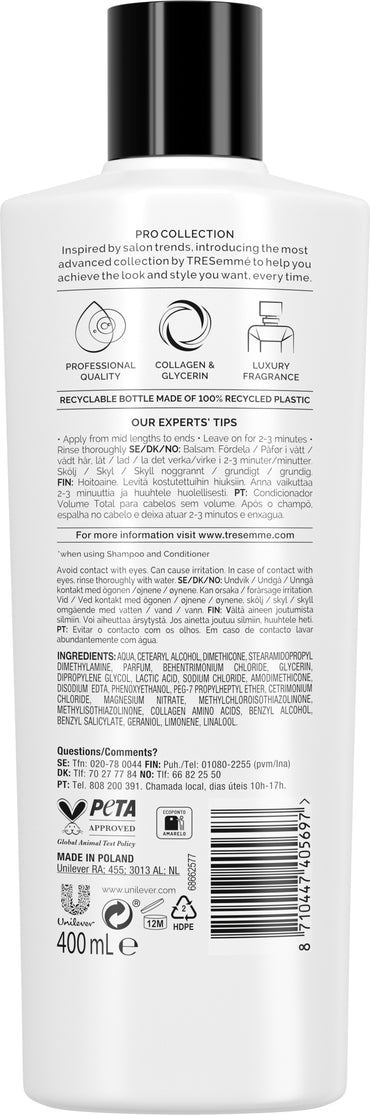 Tresemme Full Fibre Volume Hair Conditioner, 400 mL - Image 2