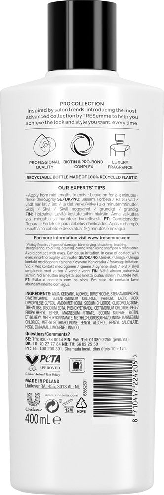 Tresemme Biotin Repair Hair Conditioner, 400 mL - Image 2