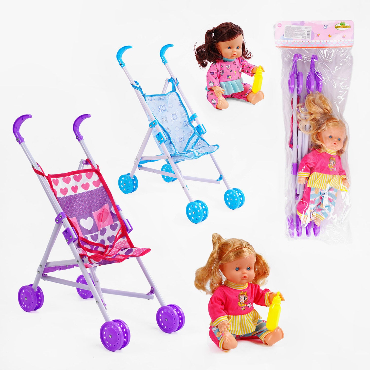 SY 034-6 Baby Doll with Stroller in Bag