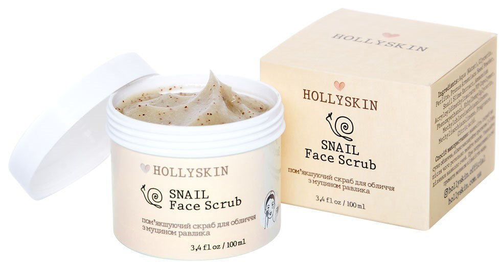Hollyskin Snail Face Scrub, 100 mL