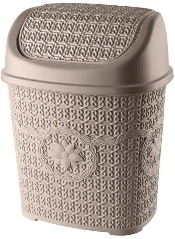 Asude Plastik ASD038 Knit-Design Trash Can, 8 L