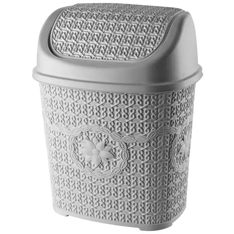 Asude Plastik ASD038 Knit-Design Trash Can, 8 L - Image 3